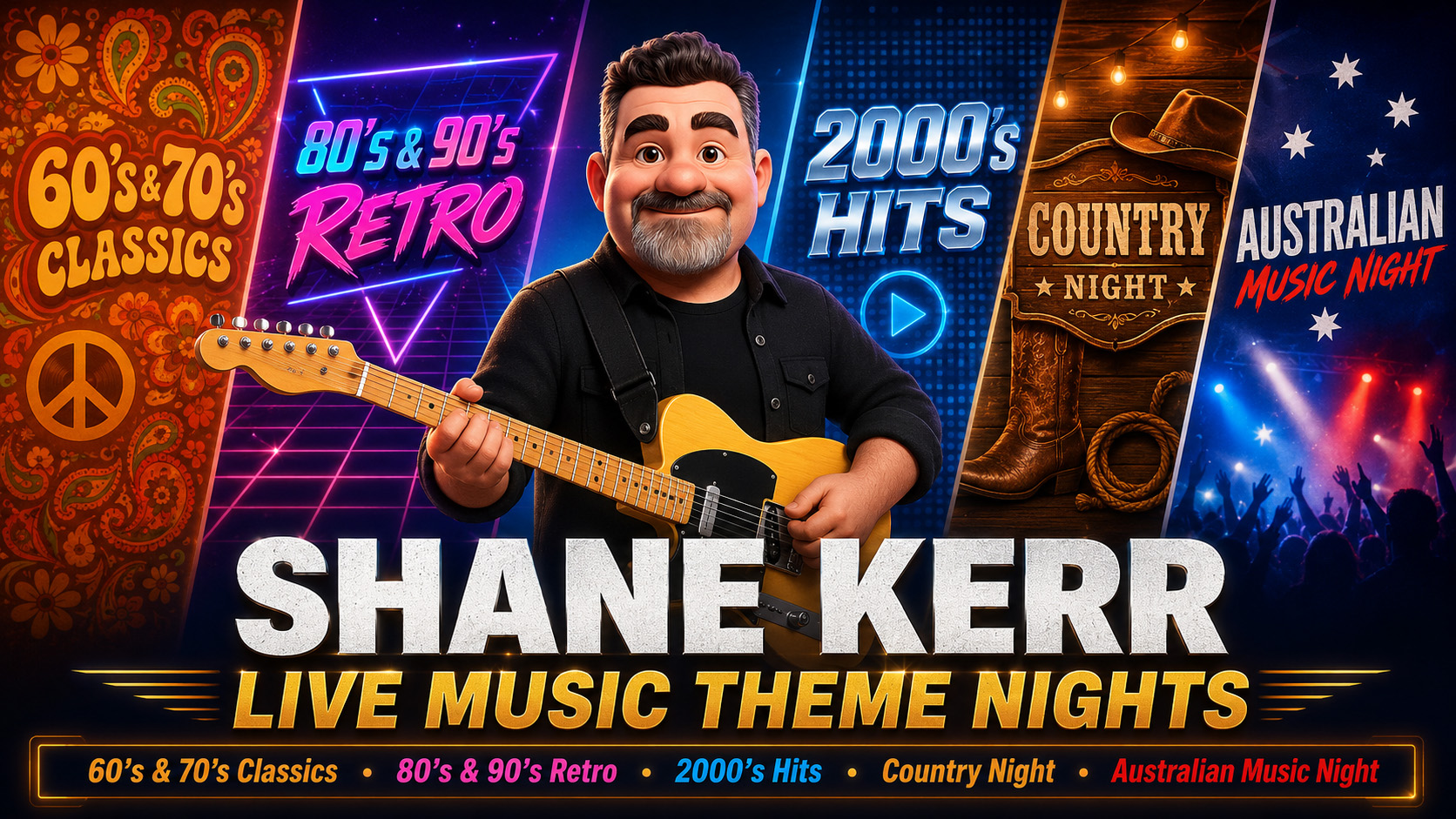 Featured image for Introducing Shane Kerr Live Music Theme Nights
